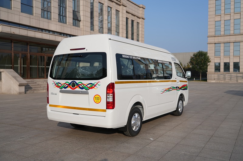 Rear View of Foton View CS2 16 Seater Diesel RHD Minibus for Kenya