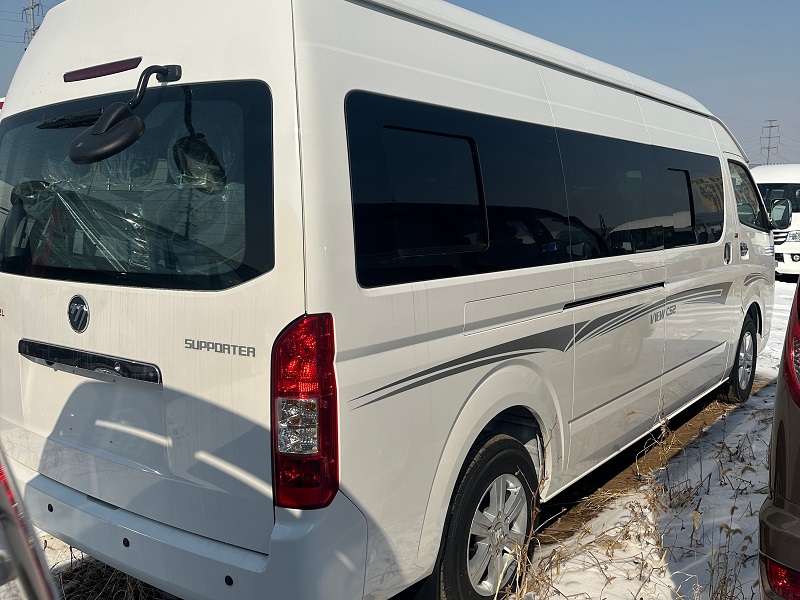 Spacious comfortable passenger seats inside Foton VR1 WCS 15‑seater LHD minibus