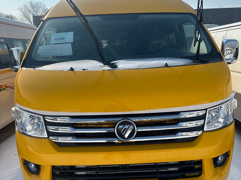 Rear view of Foton VR1 WCS 15 seater small bus for East Africa market