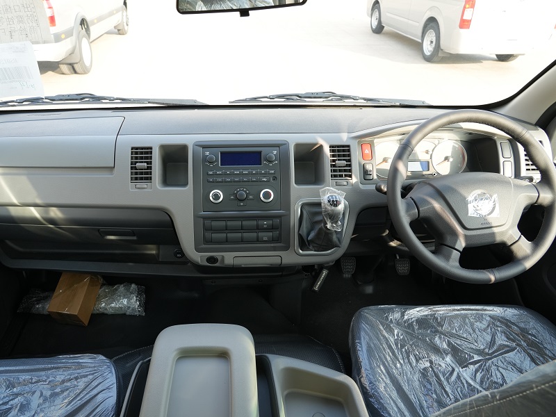 Ergonomic driver cockpit of Foton VR1 WCS 15‑seat commercial minibus