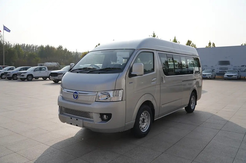 Foton C2 electric small minibus front left 45 exterior view, new energy electric passenger bus