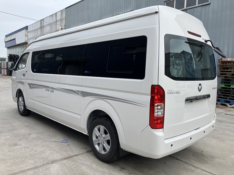 Side profile of Foton 19 seater right hand drive shuttle bus for Kenya transport business