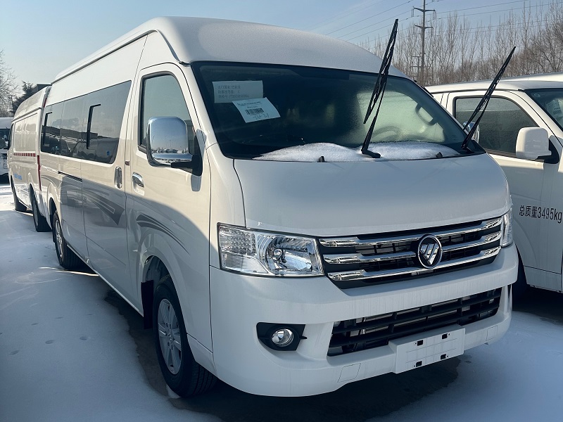 45 Degree Front View FOTON VIEW CS2 13-19 Seats Minibus RHD for Togo Urban Shuttle Transport