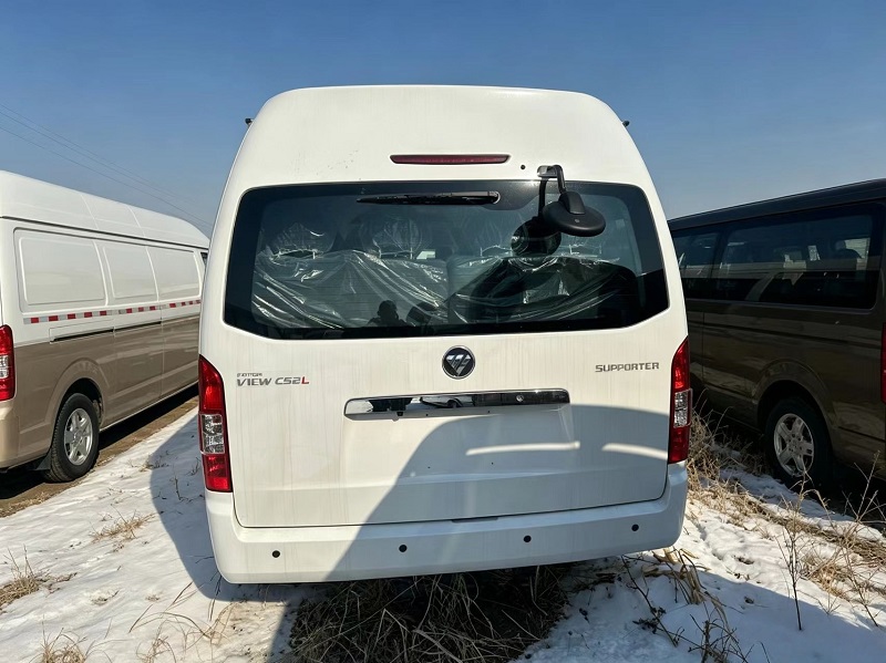 Full rear exterior of FOTON VIEW CS2 13~19 seat passenger minibus, left hand drive & right hand drive for Africa urban transit