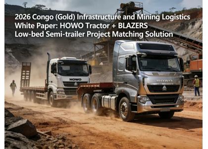 2026 Congo DRC Infrastructure & Mining Logistics Whitepaper: Project Support Solutions for HOWO Tractor + BLAZERS Low‑bed Semi‑trailer