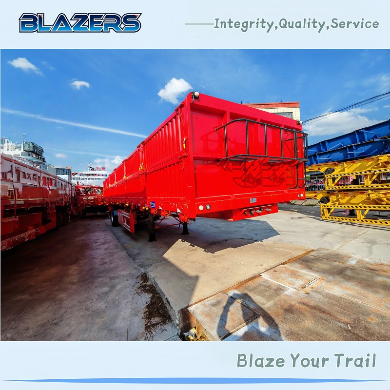 High-quality 30-ton 3-axle stake semi-trailers are hot-selling in Ethiopia