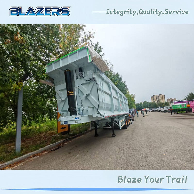 New Price 60 Tons BLAZERS 3 Axle Dump Semi Trailer for Nigeria