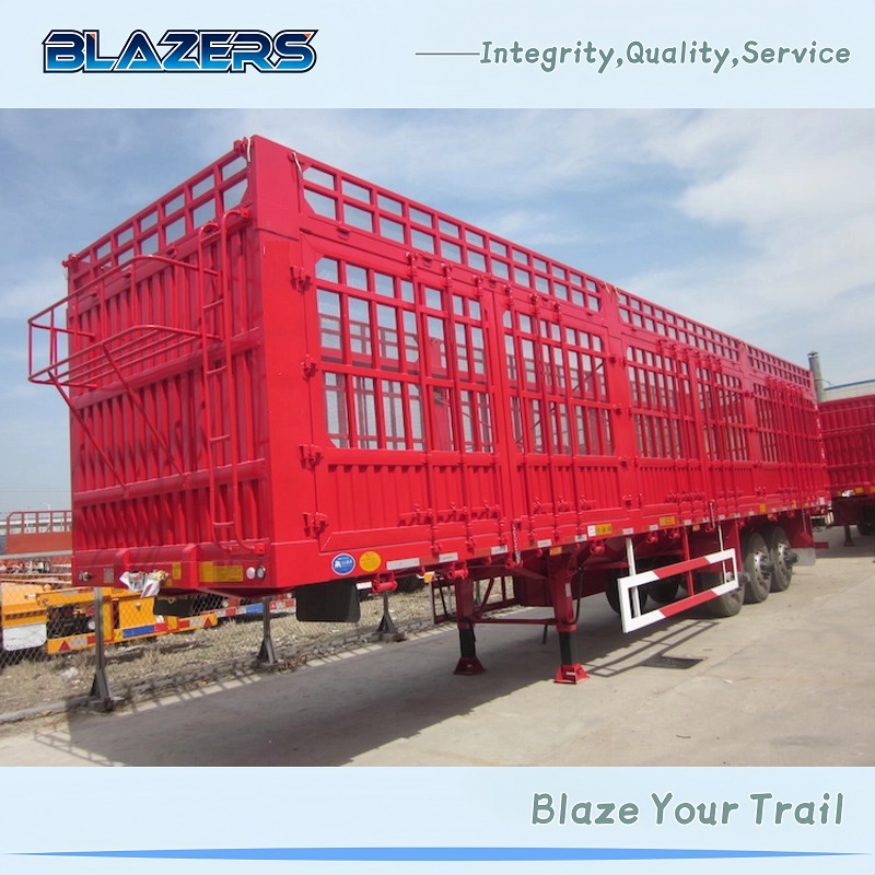 Factory Direct Sale 3-Axle 40 Ton Fence Semi-Trailer for Liberia