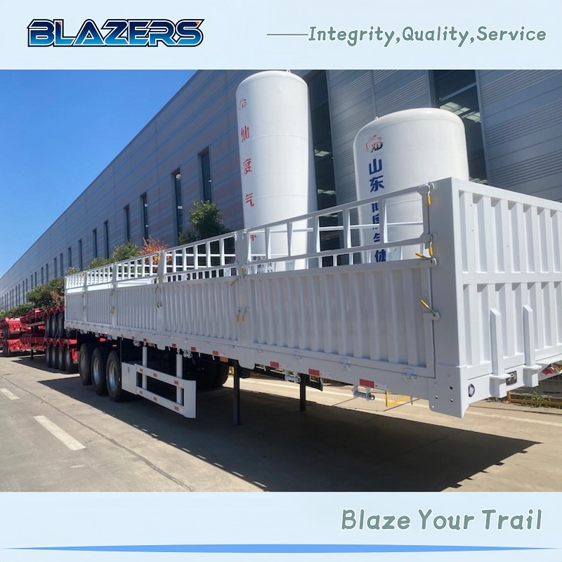 New Price 70Tons BLAZERS 3Axles Fence Cargo Semi Trailer For Negeria