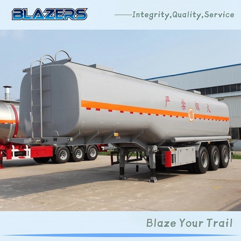 Customizable 54CBM BLAZERS 3Axle Fuel Tanker Semi Trailer For South Africa