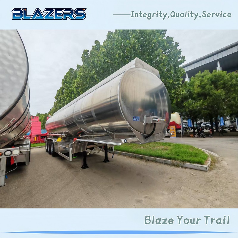 High Performance 40CBM BLAZERS 3Axle Fuel Tanker Trailer For Angola