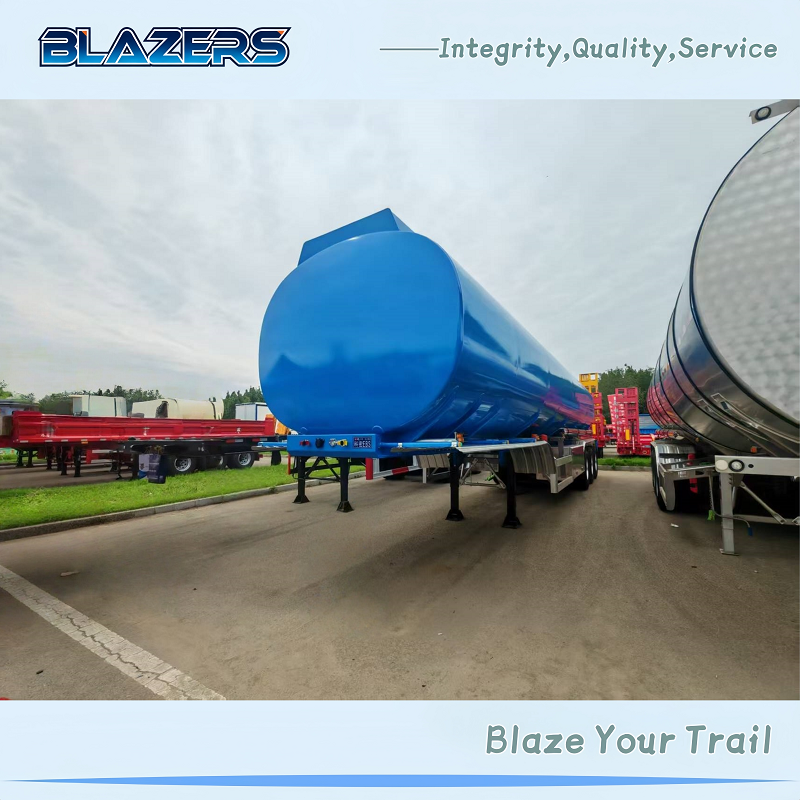 Durable 48CBM BLAZERS 3 Axle Tanker Semi Trailer For Botswana