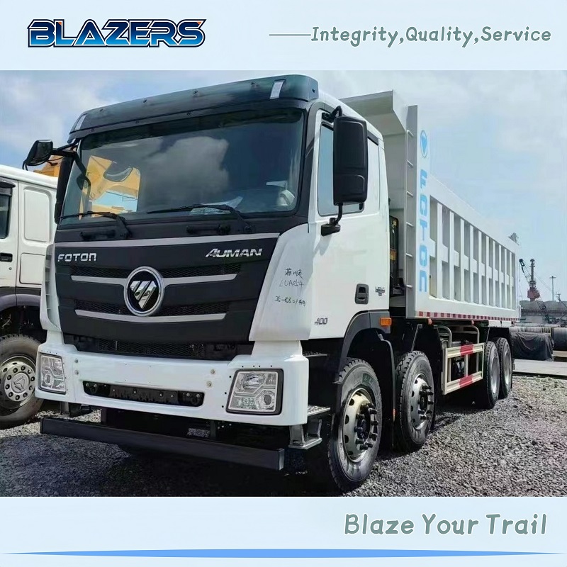 Professional 400HP FOTON AUMAN 12 Wheels Dump Truck For Kenya