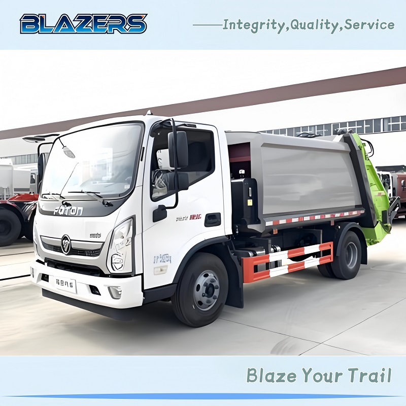 Durable FOTON Aumark Refuse Compactor Truck For Uganda