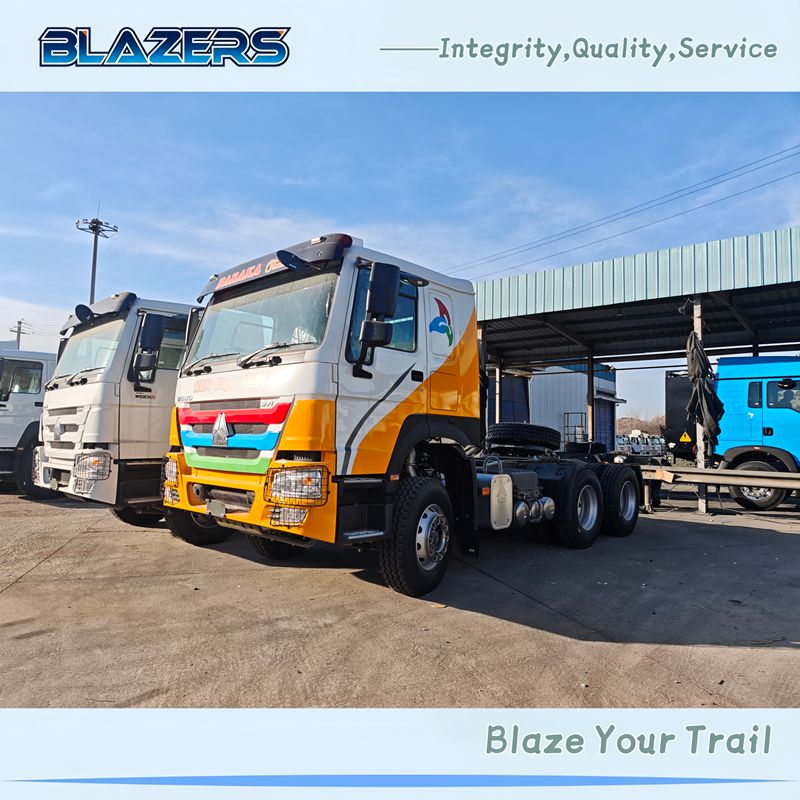 Trusted 371HP HOWO 6x4 Tractor Head For Nigeria
