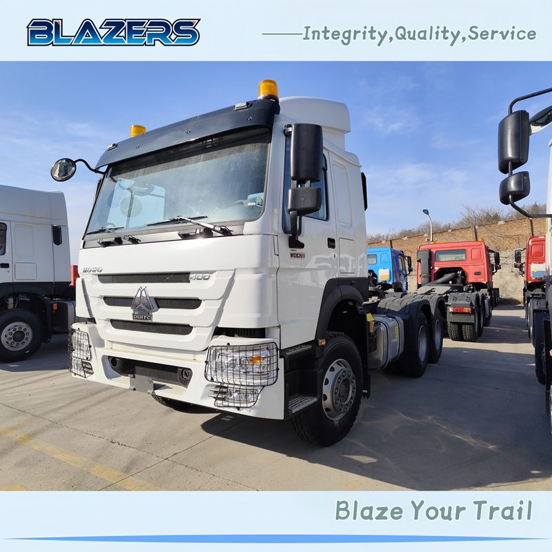 Reliable 400HP SINOTRUK HOWO 6x4 Prime Mover For Tanzania