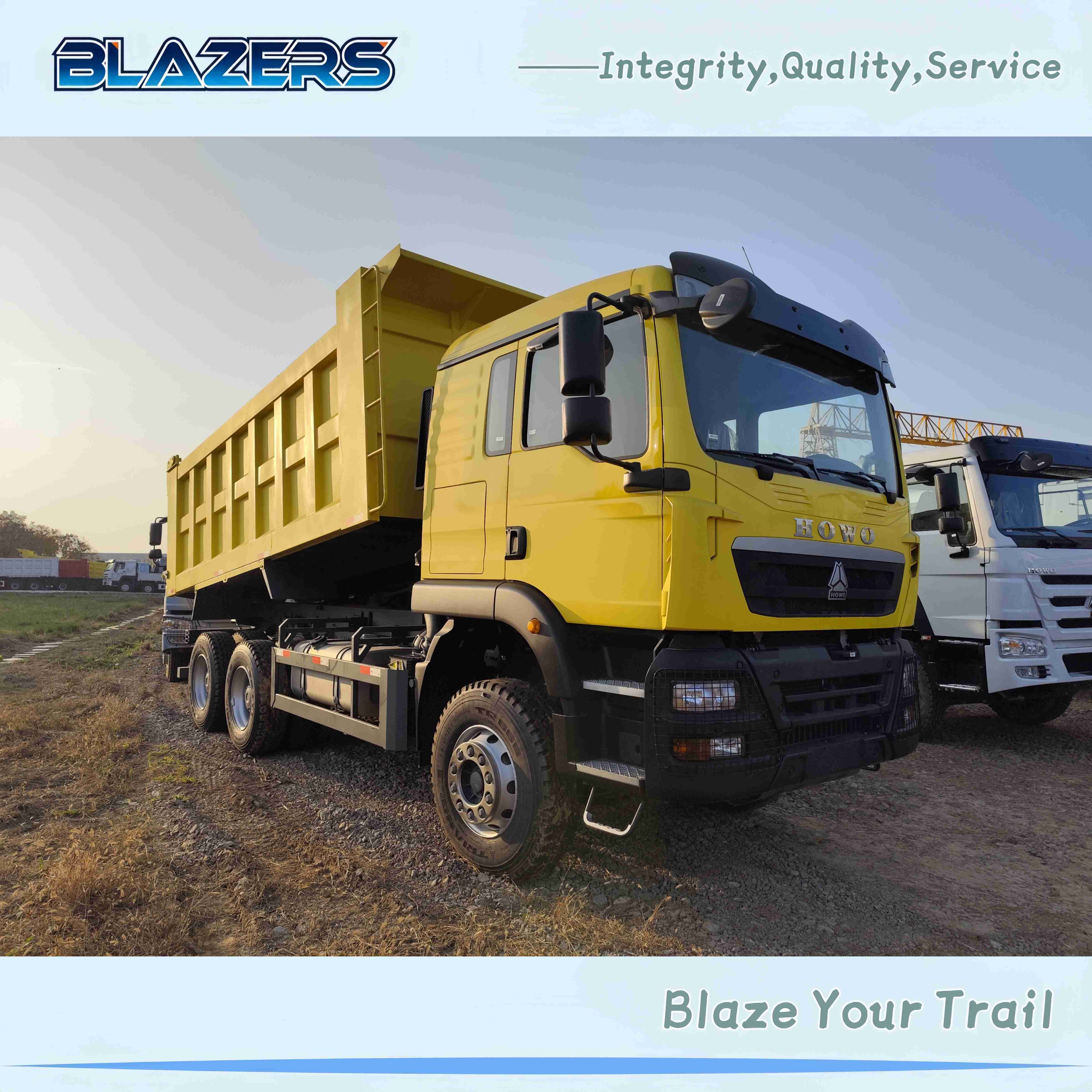 High Quality HOWO TX 371HP Yellow Dump Truck for Algeria