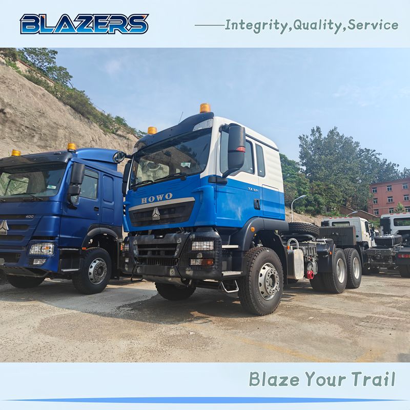 Dustproof HOWO TX 10 Wheels 371HP Tractor Truck For Cameroon