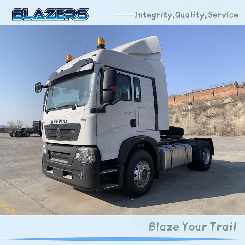 Consistent 390HP HOWO TX 4X2 Tractor Head For Angola