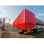 Durable 3 Axle 80 Ton Fence Semi Trailer For Construction Logistics