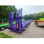 Heavy Equipment 6 Axle 100Tons Lowboy Semi Trailer for  Machinery Transport