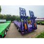 Heavy Equipment 6 Axle 100Tons Lowboy Semi Trailer for  Machinery Transport