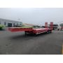 Good Price 80 Tons BLAZERS 4 Axle Lowbed Semi Trailer For Transporting Heavy Machinery For Angola