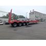 Good Price 80 Tons BLAZERS 4 Axle Lowbed Semi Trailer For Transporting Heavy Machinery For Angola