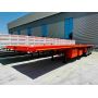 Good Quality 60Tons BLAZERS 3Axle Container Flatbed Semi Trailer For Sierra Leone