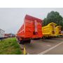 Good Quality 80Tons BLAZERS 4 Axles Red Dump Semi Trailer For Tanzania