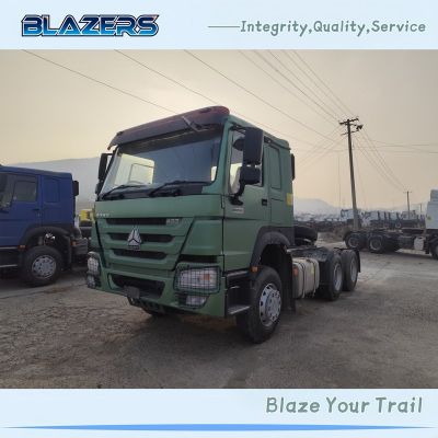 High Horsepower SINOTRUK HOWO 6X4 400HP Tractor Truck For Guinea