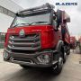 Durable 6x4 HOWO NX 400HP 12 Wheels Red RHD Dump Truck for South Africa