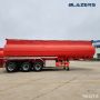 Large Capacity 40CBM BLAZERS 3 Axle Oil Tanker Semi-trailer for Zambia